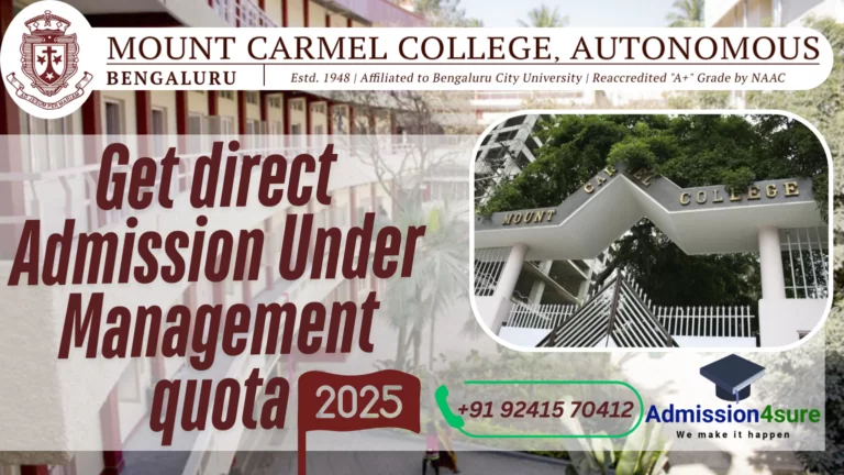 Mount Carmel College Autonomous, Bangalore – Direct Admission 2025-26 ...